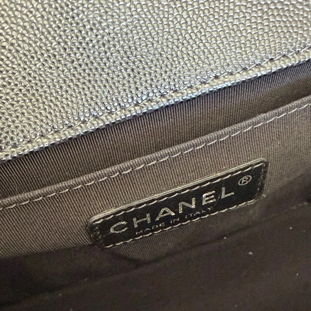 CHANEL Black Quilted Leather Medium Boy Flap Crossbody Bag - Picture 10 of 11